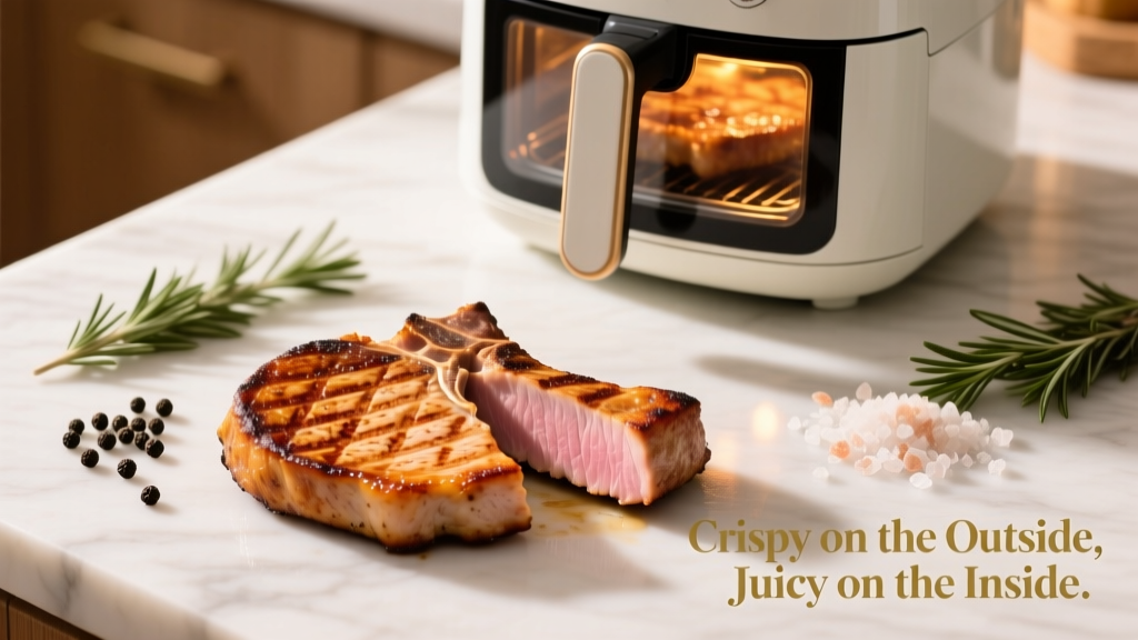 Perfect Air Fryer Pork Chops (Crispy & Juicy!)