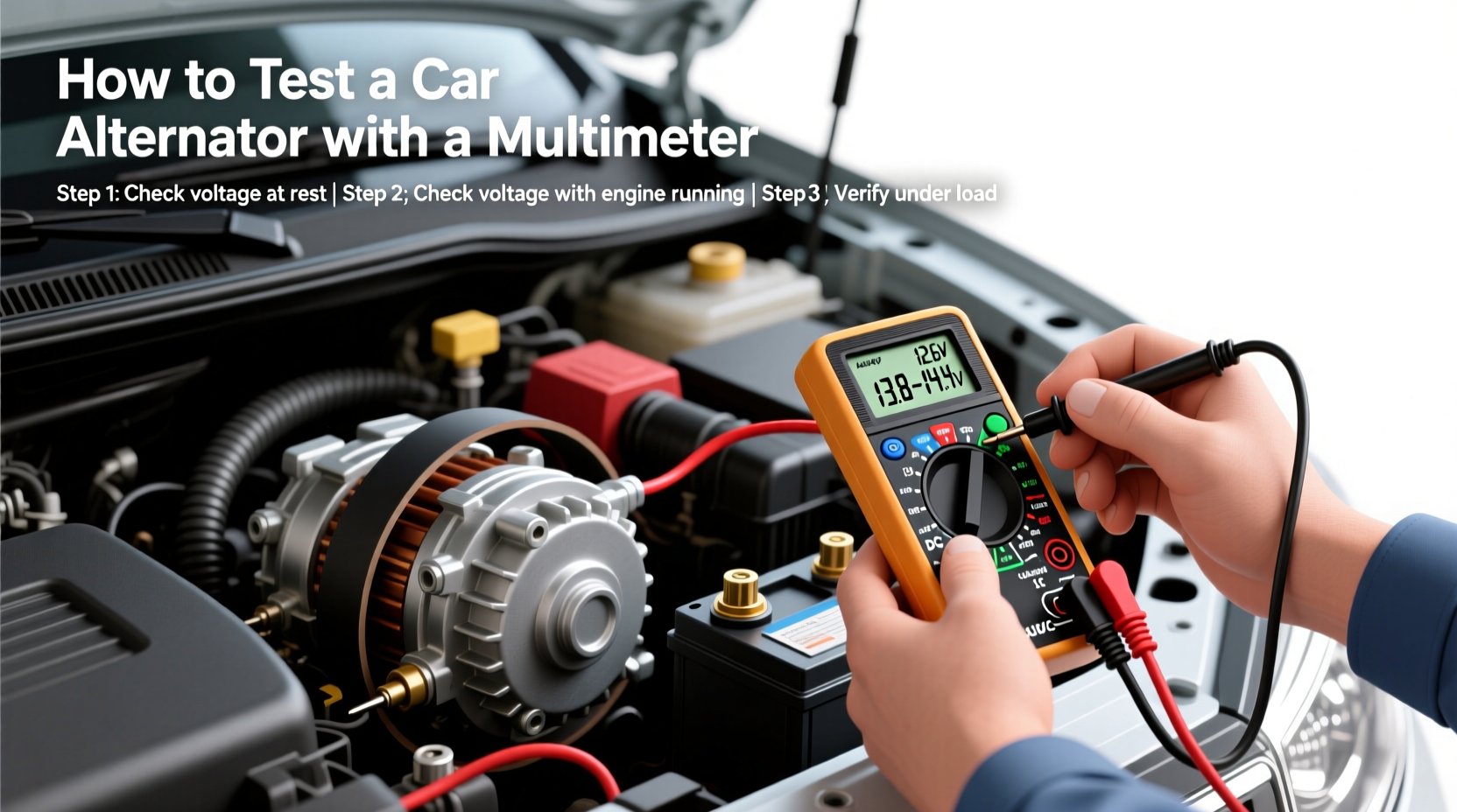 how to test car alternator with multimeter