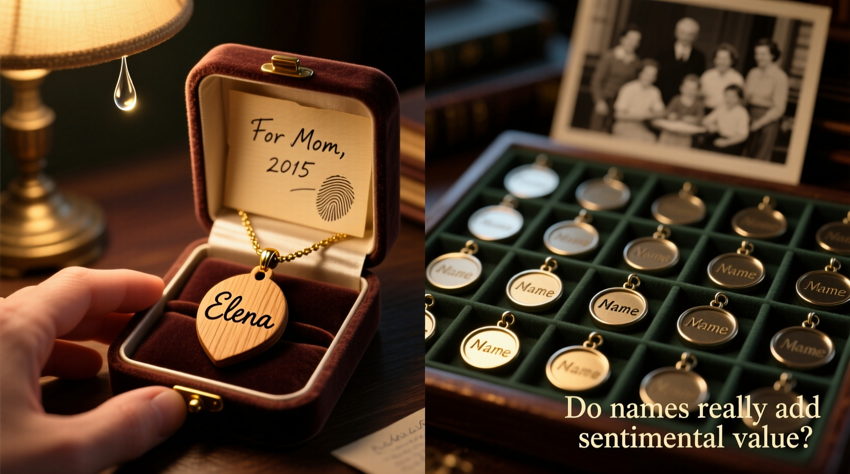 personalized ornaments vs generic ones do names really add sentimental value