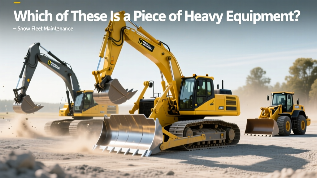 Which of These Is a Piece of Heavy Equipment? Snow Fleet Maintenance