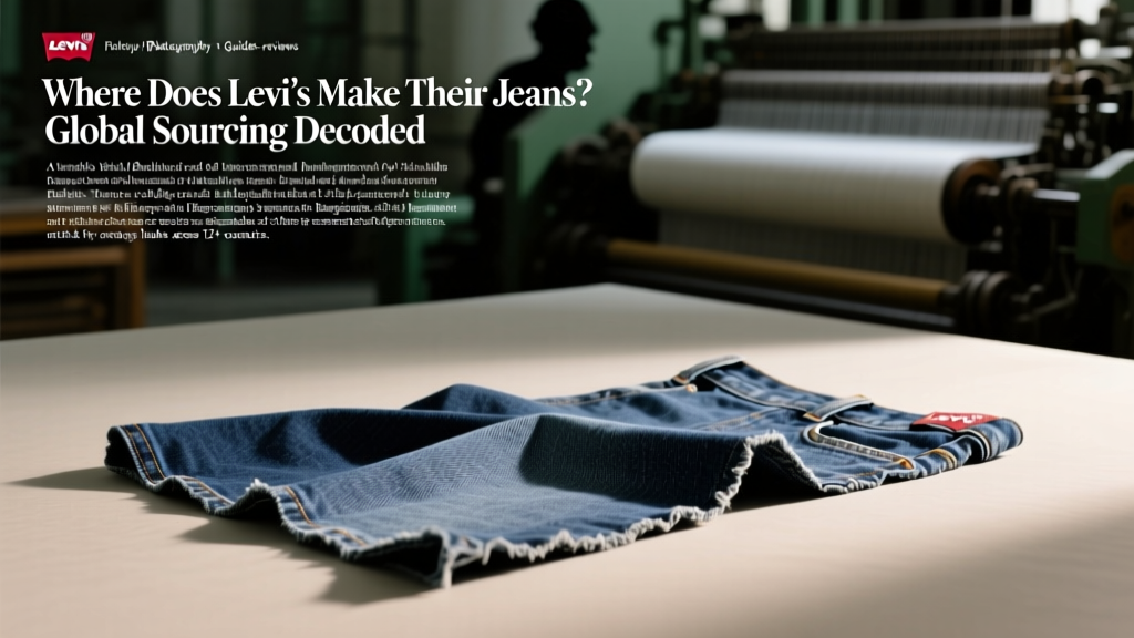 Where Does Levi’s Make Their Jeans? Global Sourcing Decoded