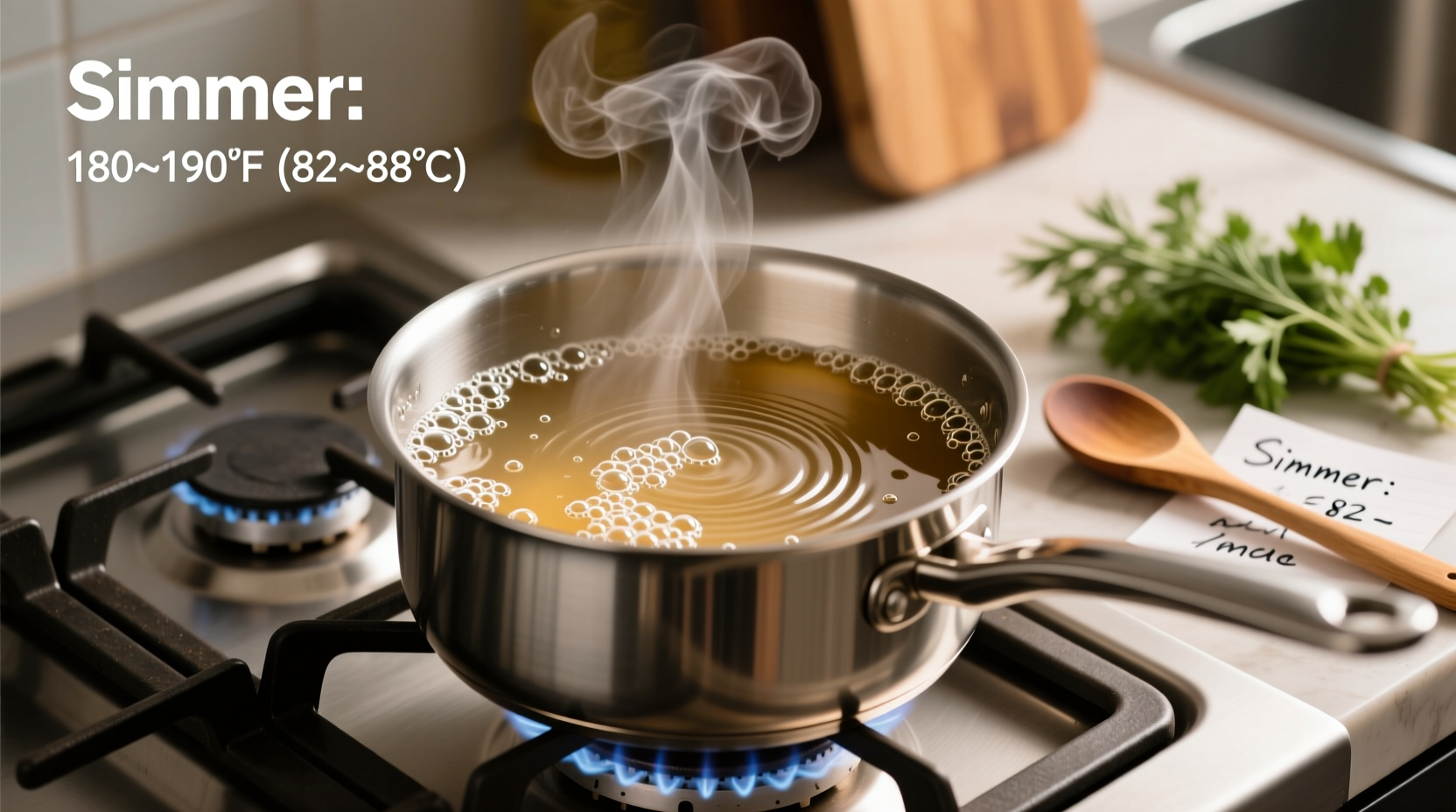 what does simmer mean in cooking