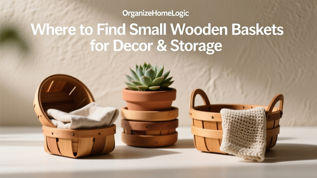 Where to Find Small Wooden Baskets for Decor & Storage