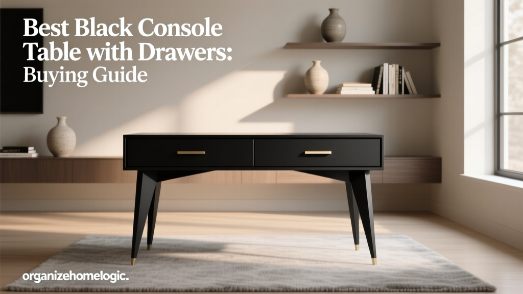 Best Black Console Table with Drawers: Buying Guide