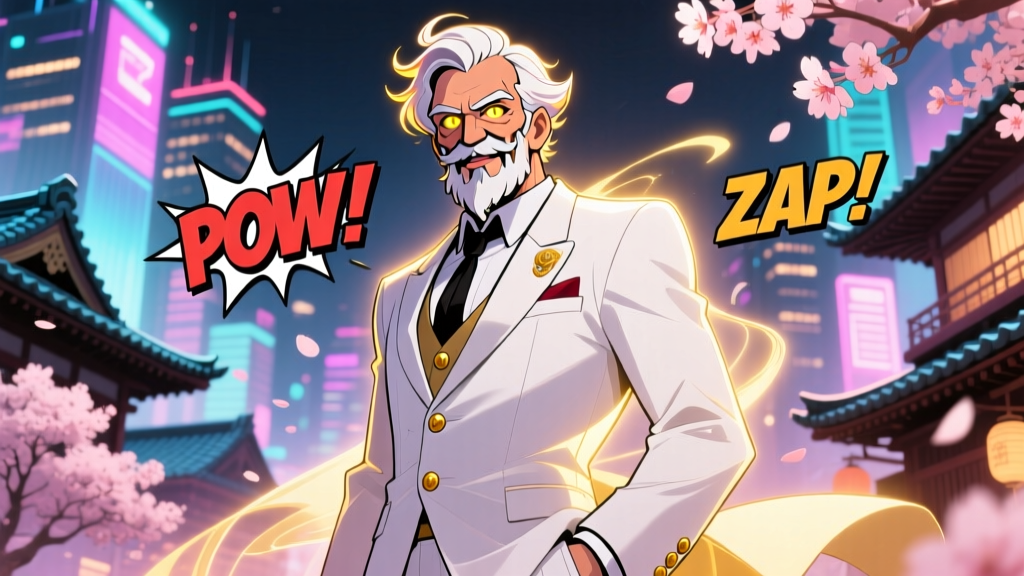 The Colonel Who Went Anime: Colonel Sanders as a Cartoon Character and Pop Culture Icon