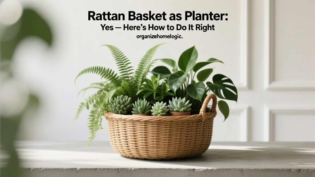 Rattan Basket as Planter: Yes — Here’s How to Do It Right