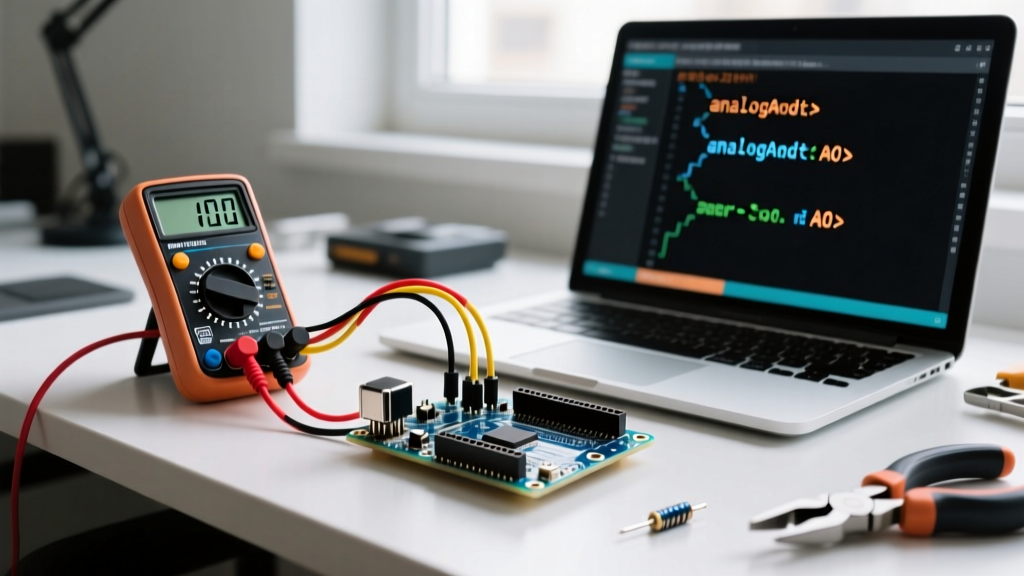 How to Use a Potentiometer with Arduino: Wiring, Code, and Multimeter Testing