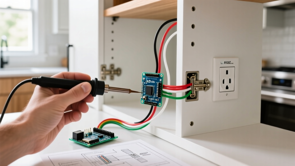 How to Wire and Install a Cabinet Electrical Outlet: Step-by-Step