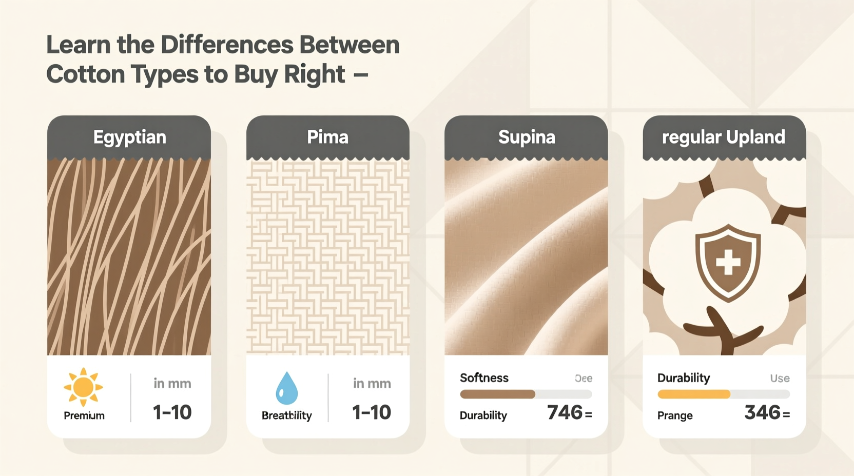 learn the differences between cotton types to buy the r