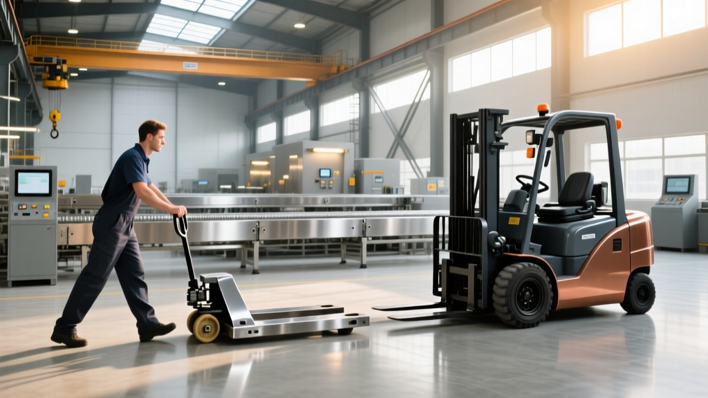 Which Is an Example of Manual Material Handling Equipment vs Powered?