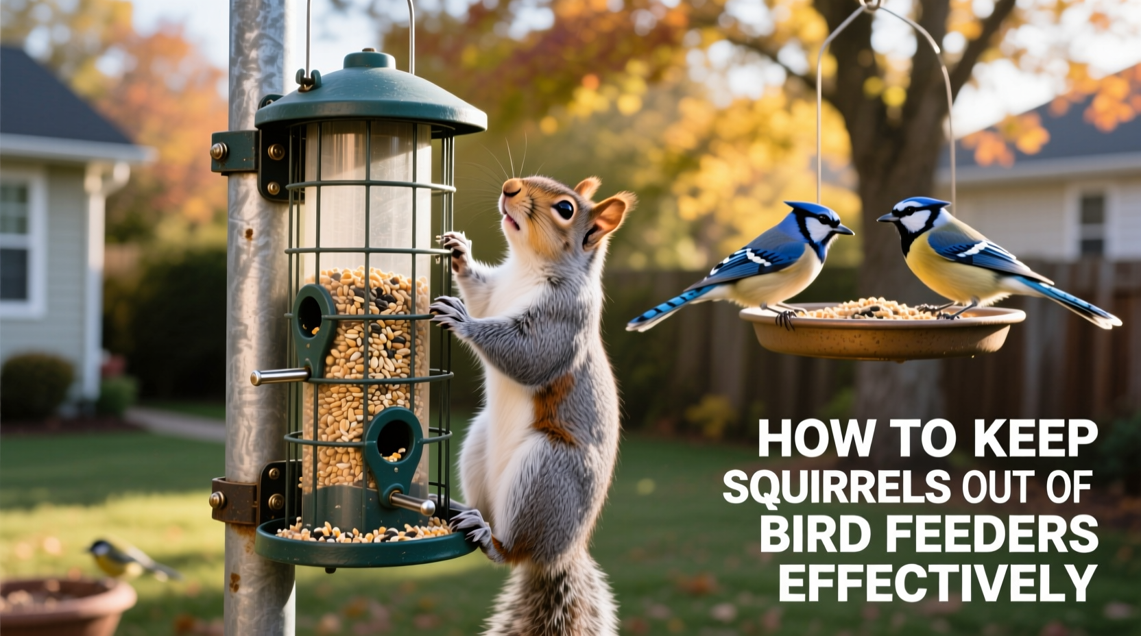 how do i keep squirrels out of bird feeders