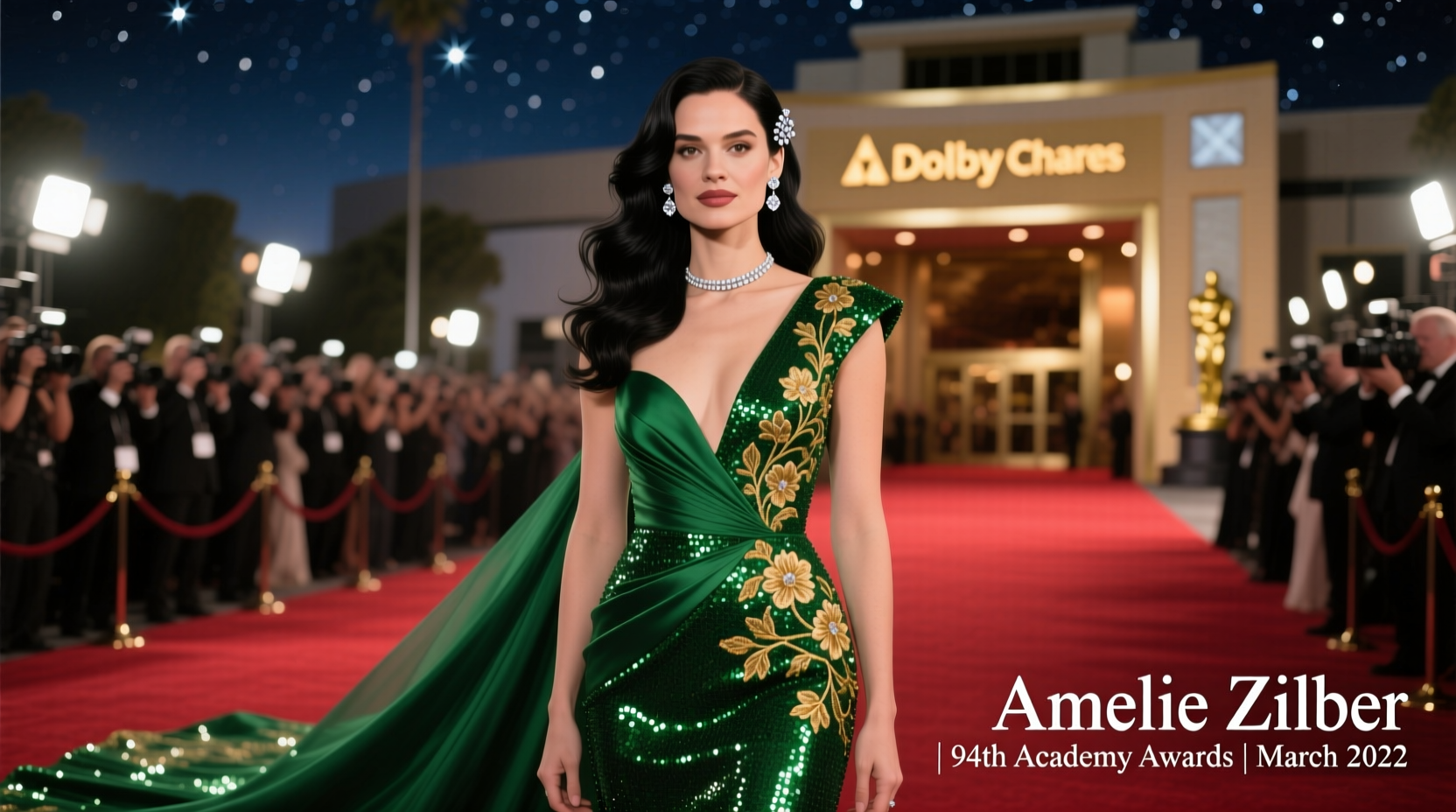 amelie zilber at the 94th annual academy awards
