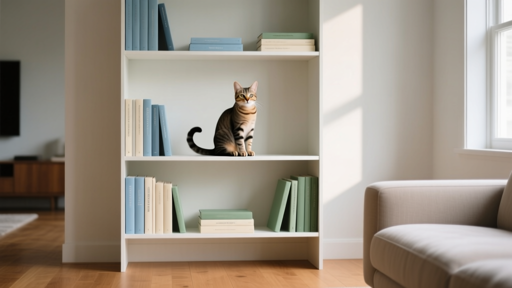 Why Cats Sit on the Bookshelf Middle Shelf