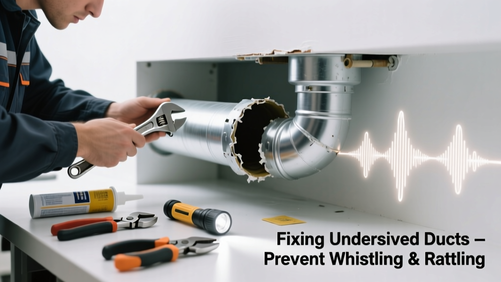 Fixing Undersized Ducts Causing Whistling or Rattling
