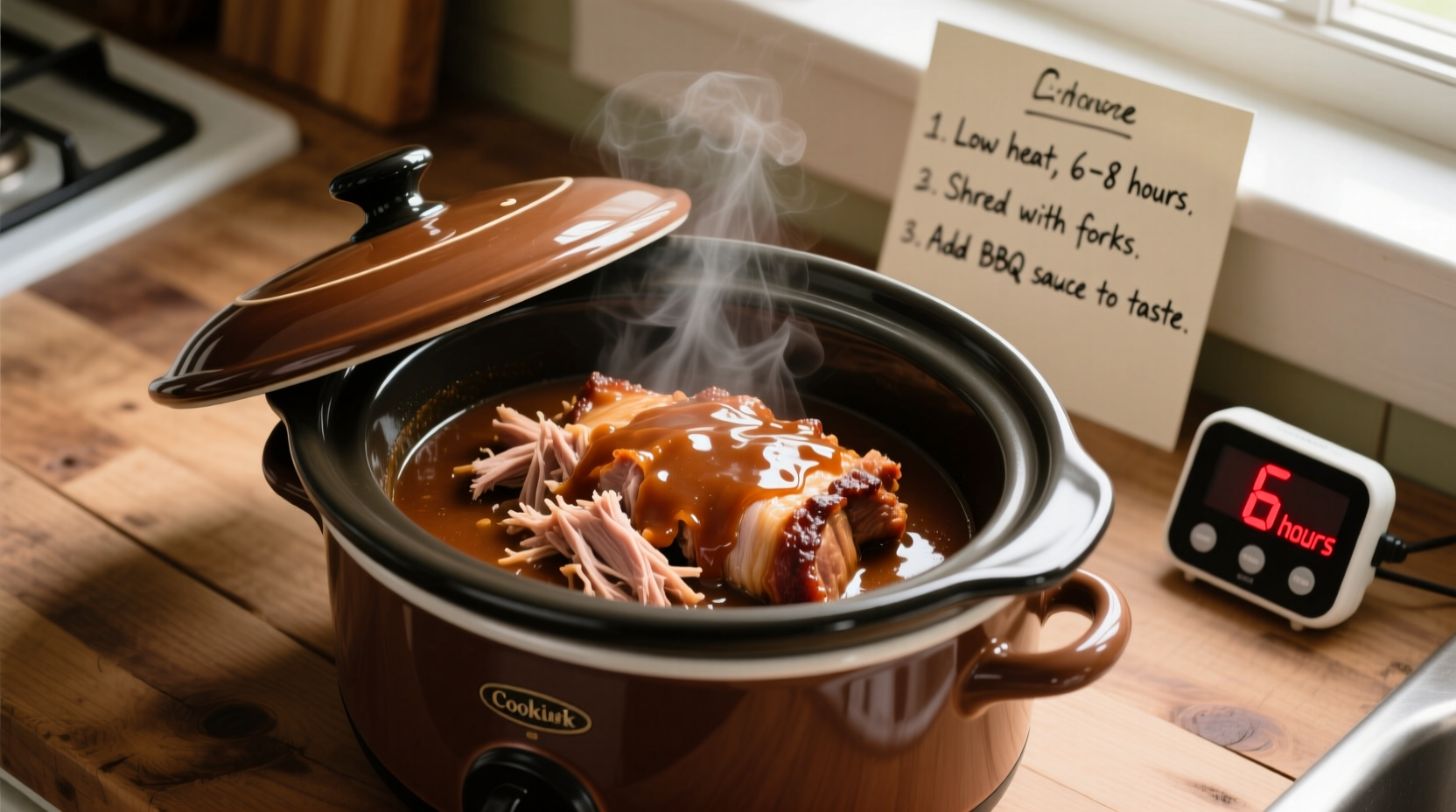 how long to cook pulled pork in crock pot