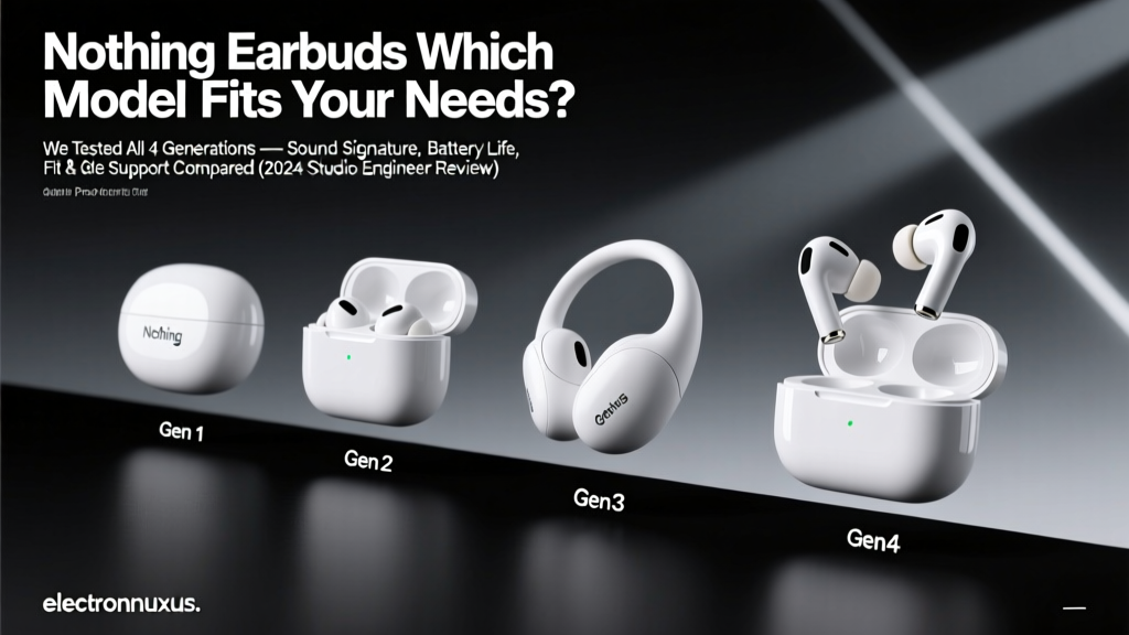 Nothing Earbuds Which Model Fits Your Needs? We Tested All 4 Generations — Sound Signature, Battery Life, Fit & Codec Support Compared (2024 Studio Engineer Review)