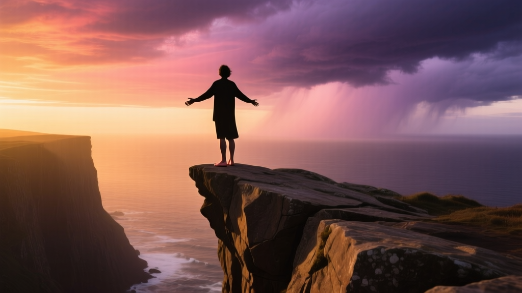 Cliff Feeling Awe: Emotional Dream Meaning