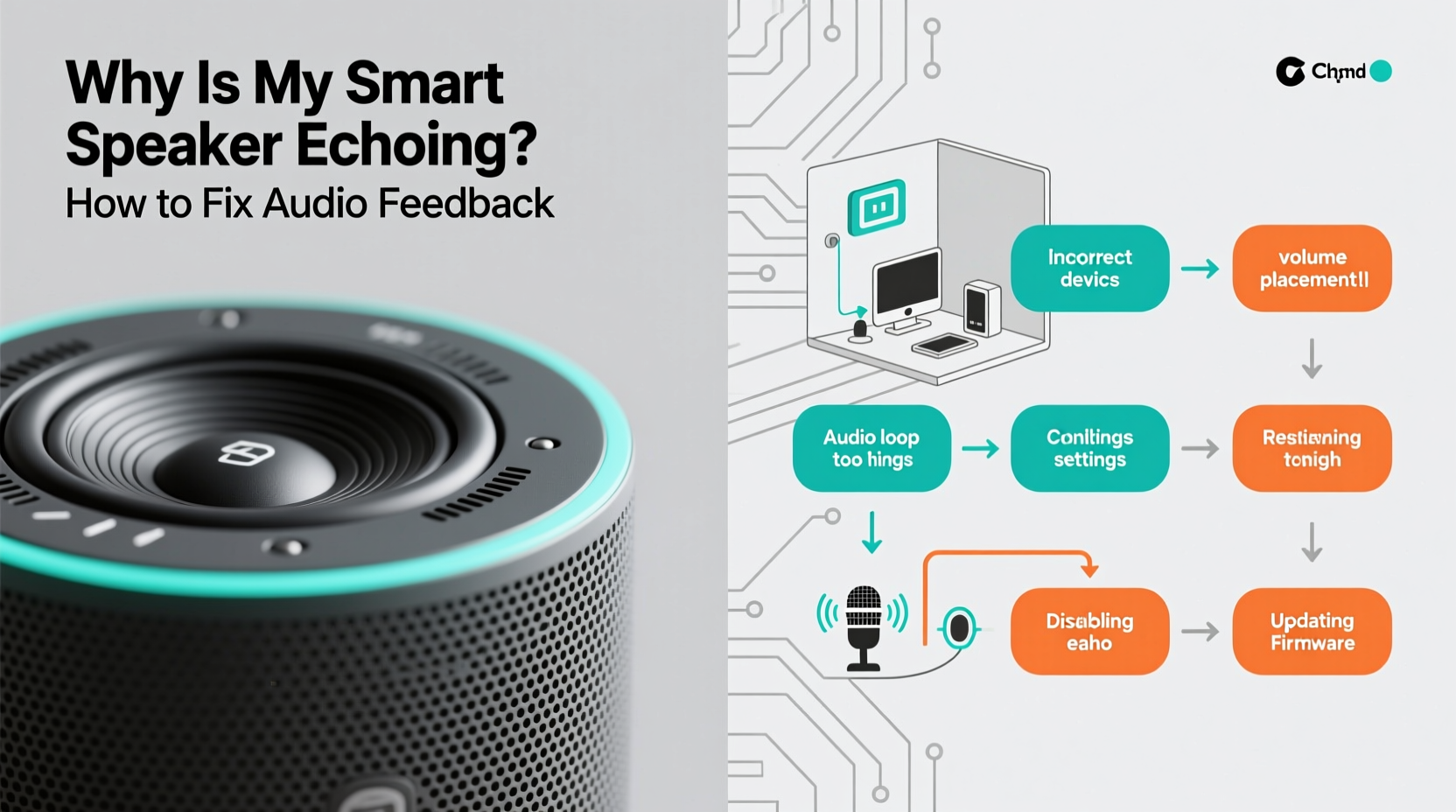 why is my smart speaker echoing and how to fix audio feedback