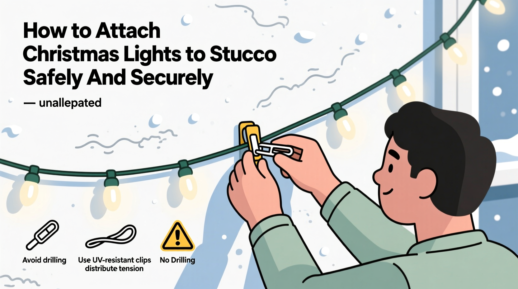 How To Attach Christmas Lights To Stucconull