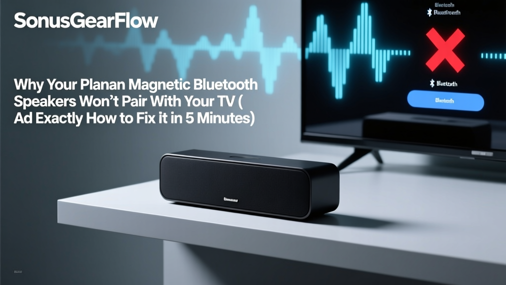 Planar Magnetic Bluetooth Speakers Not Pairing With TV?
