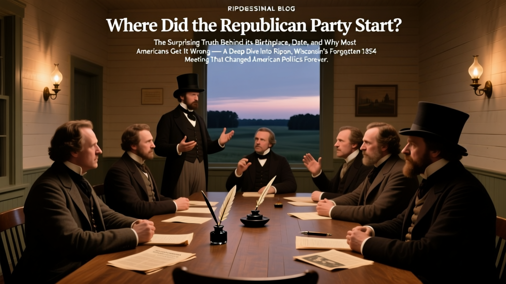 Republican Party Origin: Ripon, WI 1854