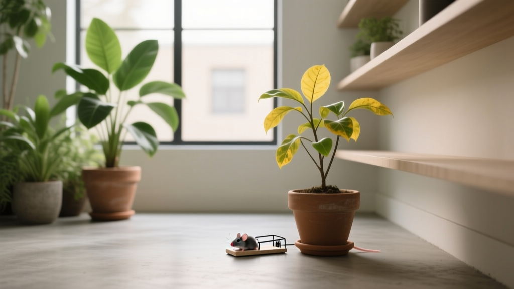 Keep Mice Away From Yellowing Indoor Plants