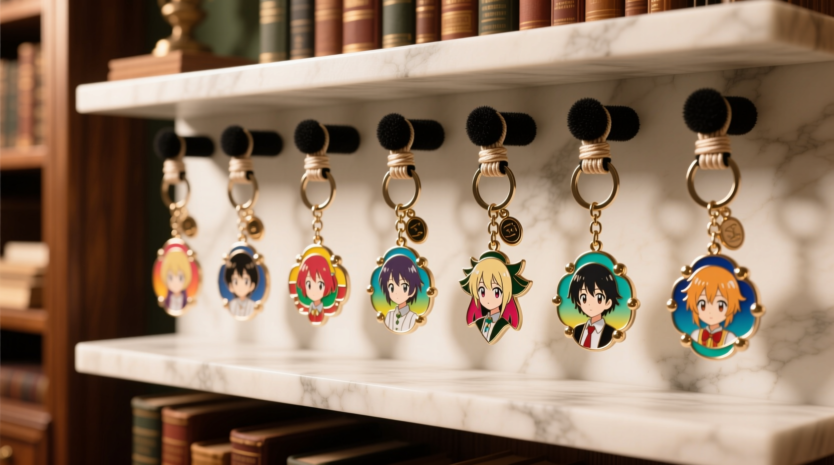 best anime keychain organizer to prevent enamel chipping
