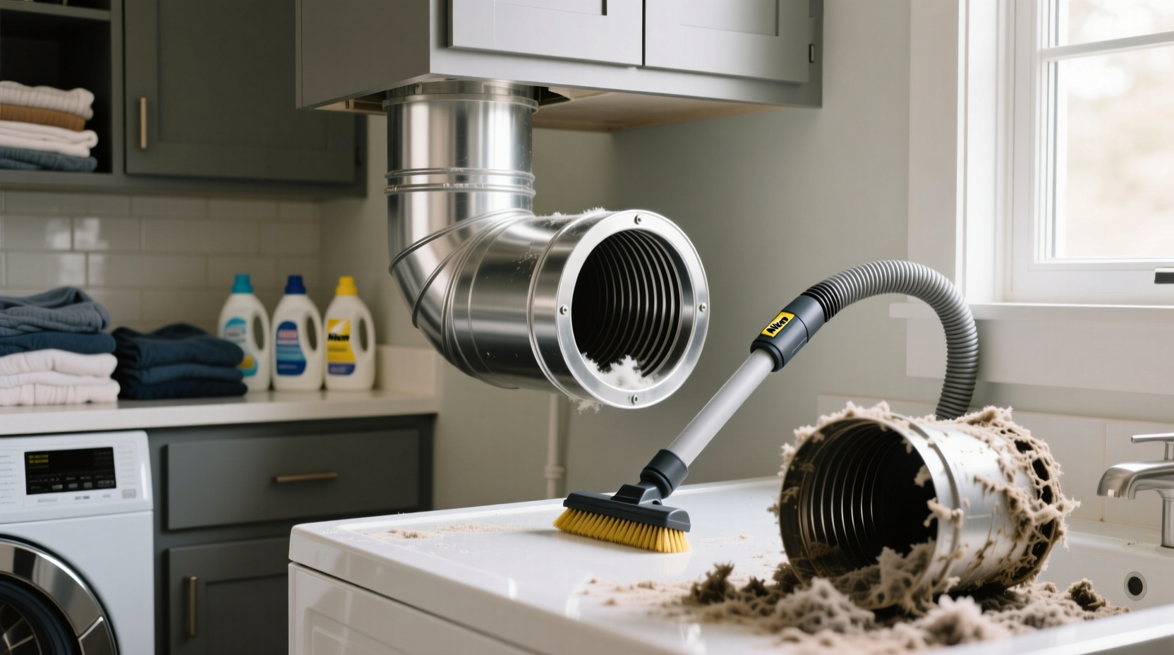 how to clean dryer vent