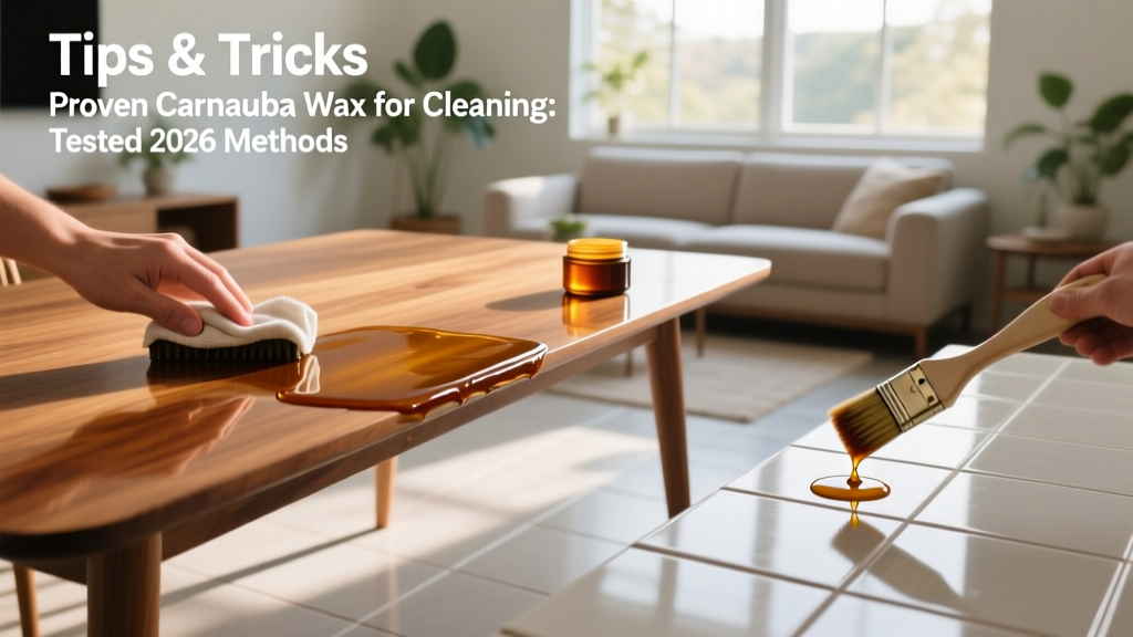 Proven Carnauba Wax for Cleaning: Tested 2026 Methods