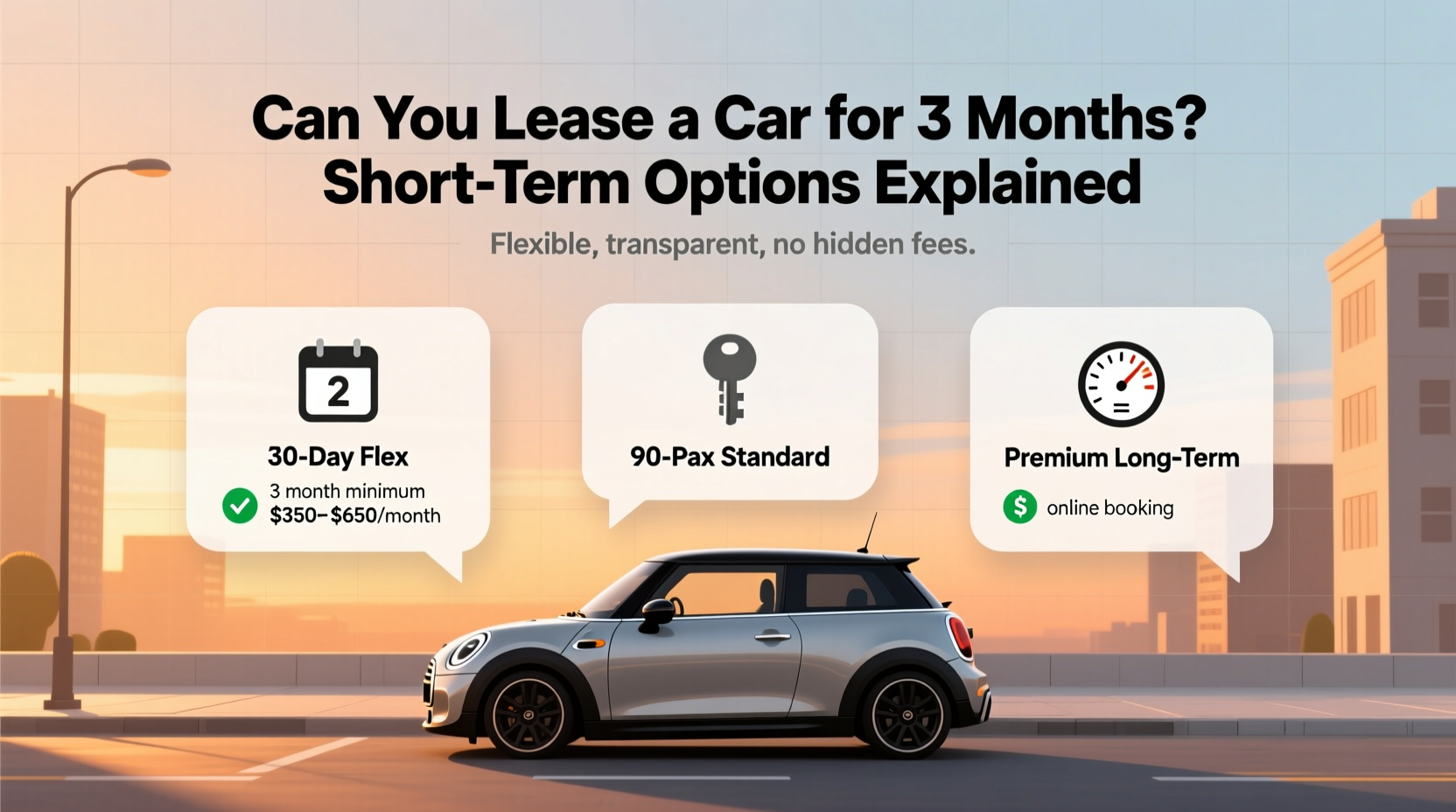 can i lease a car for 3 months