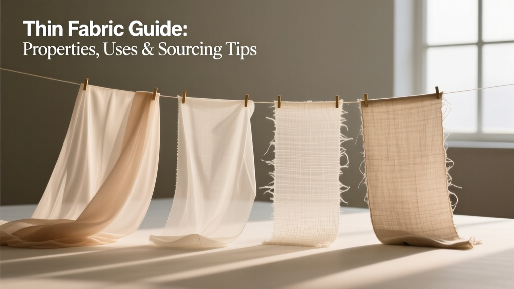 Thin Fabric Guide: Properties, Uses & Sourcing Tips