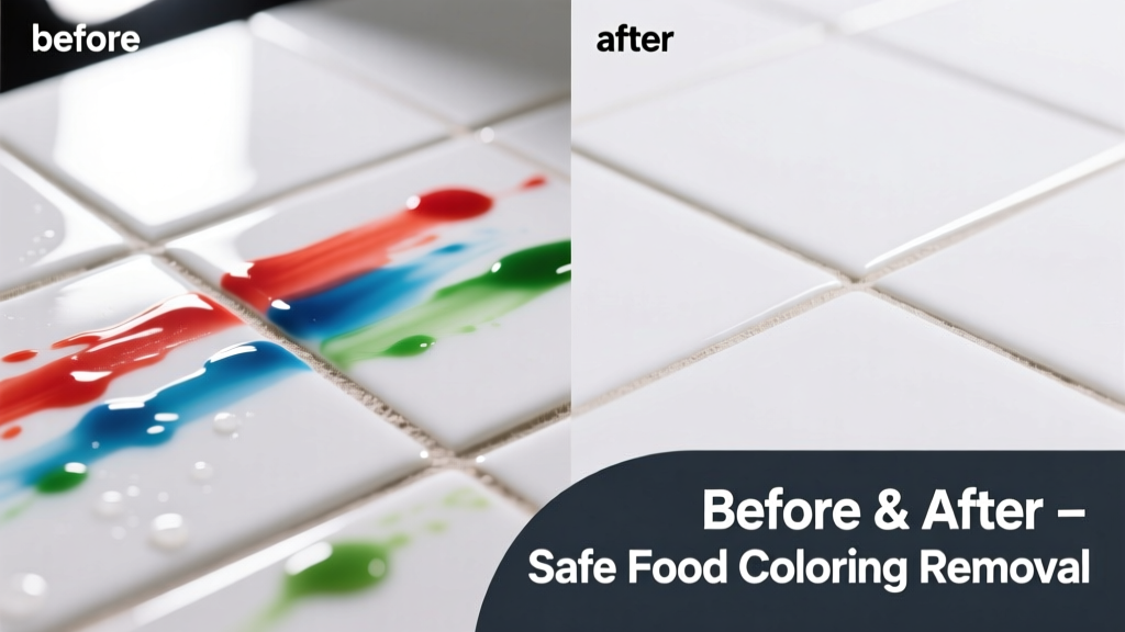 How to Remove Food Coloring from Tile Safely