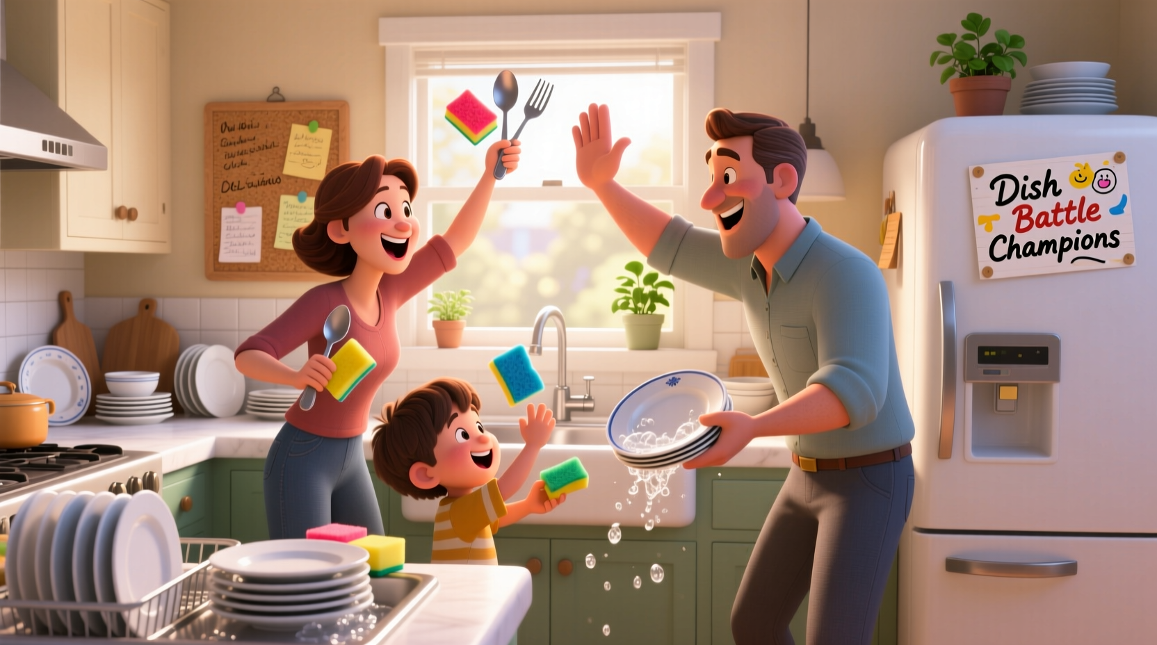 avoid fighting over who does the dishes by making it a