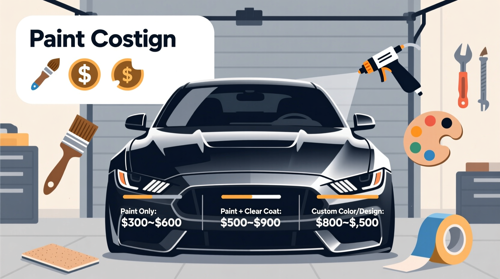 how much to paint a car hood