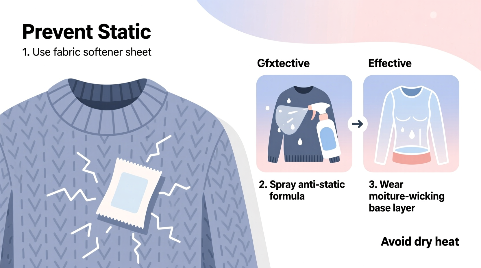 how to prevent static cling in wool sweaters during winter
