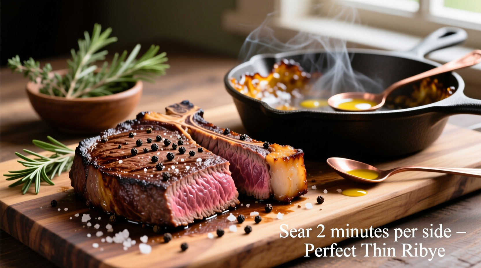 how to cook thin ribeye steak