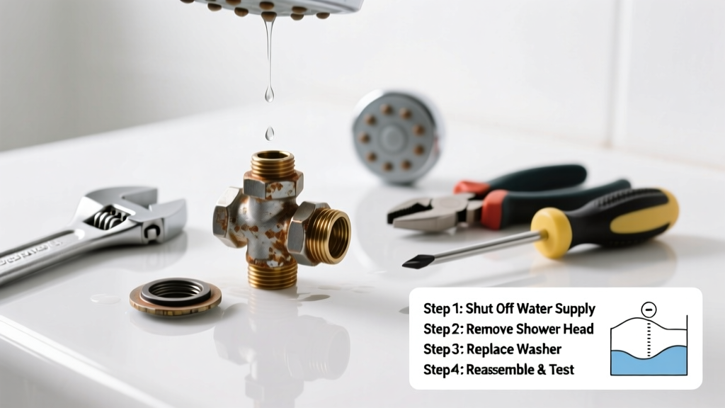 How to Fix a Dripping Shower Head or Valve