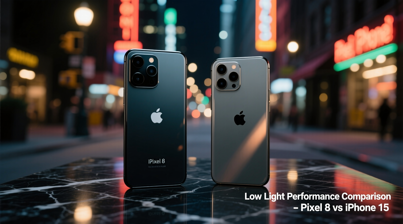 pixel 8 vs iphone 15 standard camera shootout in low light conditions