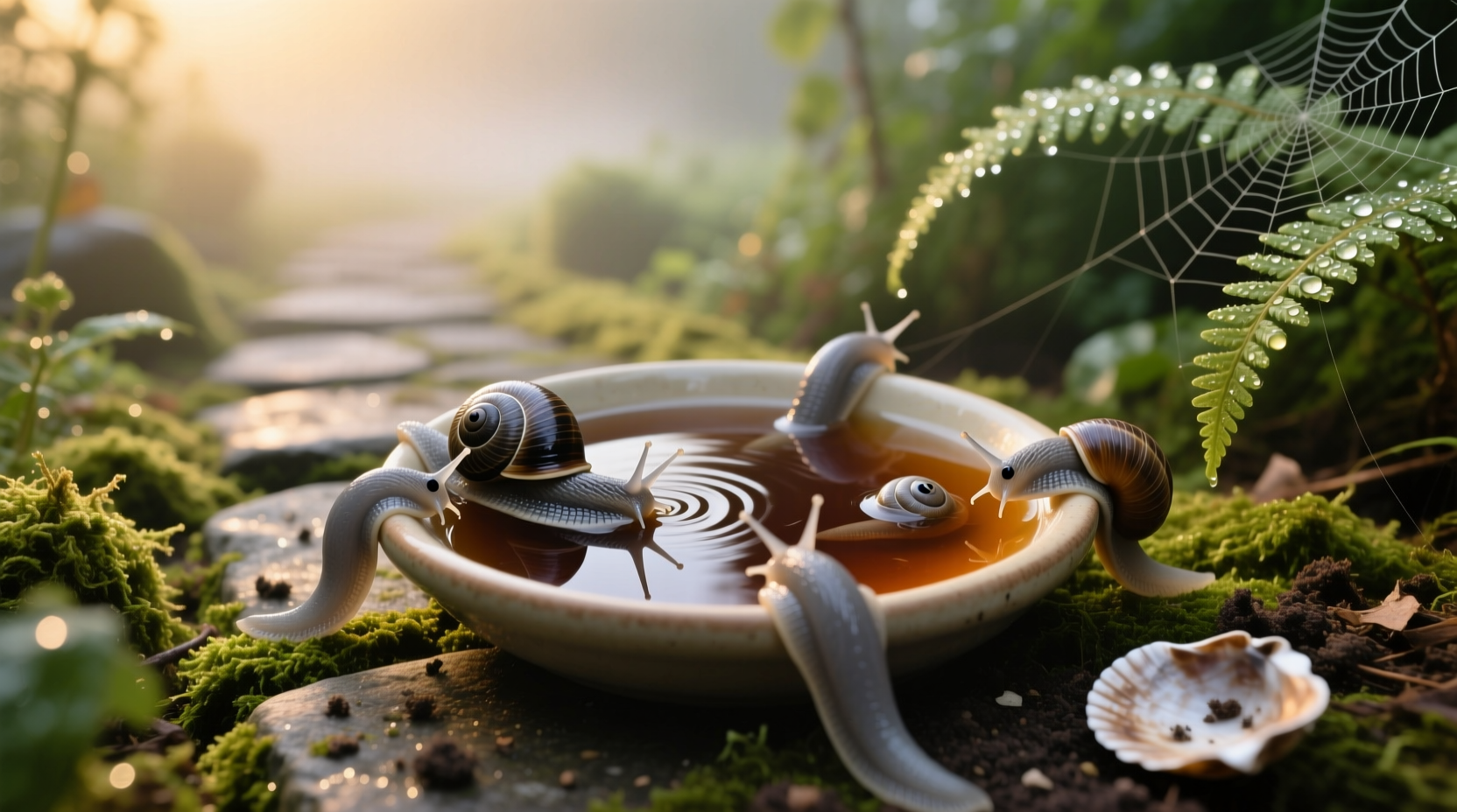 kill garden slugs with a beer bath