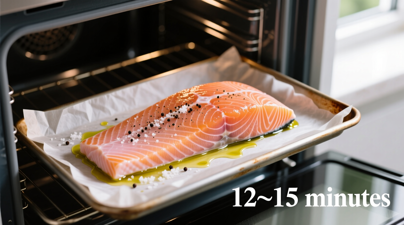 how long cook salmon in oven