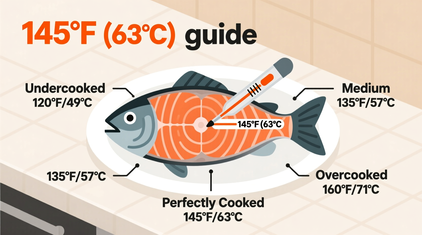 what temperature should fish be cooked to