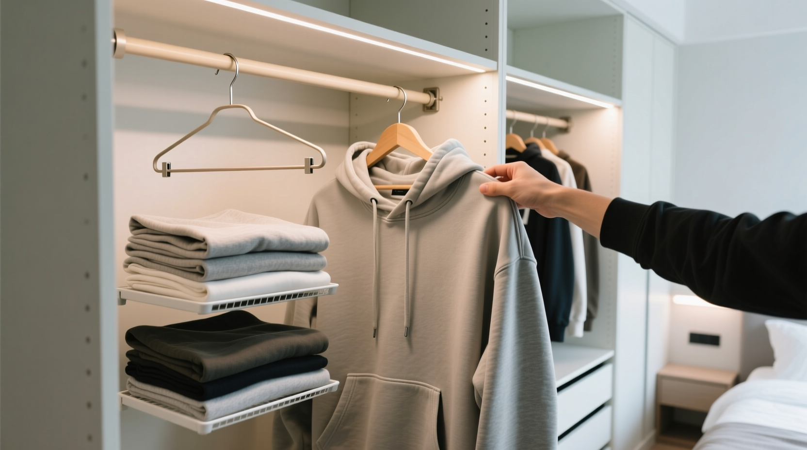 closet organization tips for streetwear