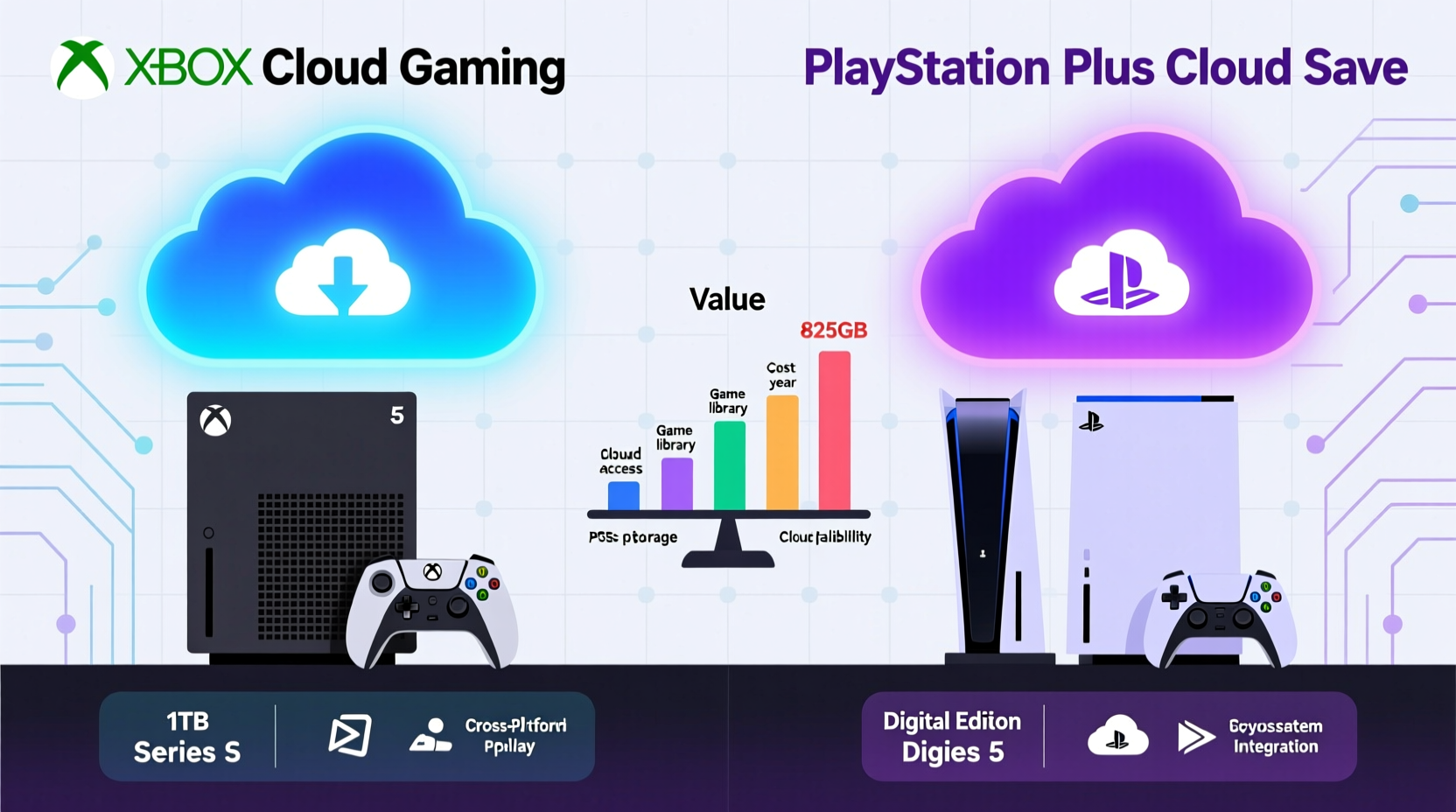 xbox series s vs ps5 digital edition which offers better value for cloud saves