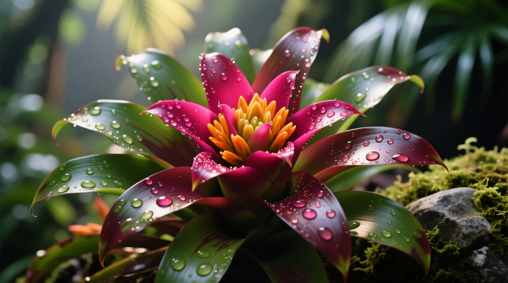 flowering bromeliads
