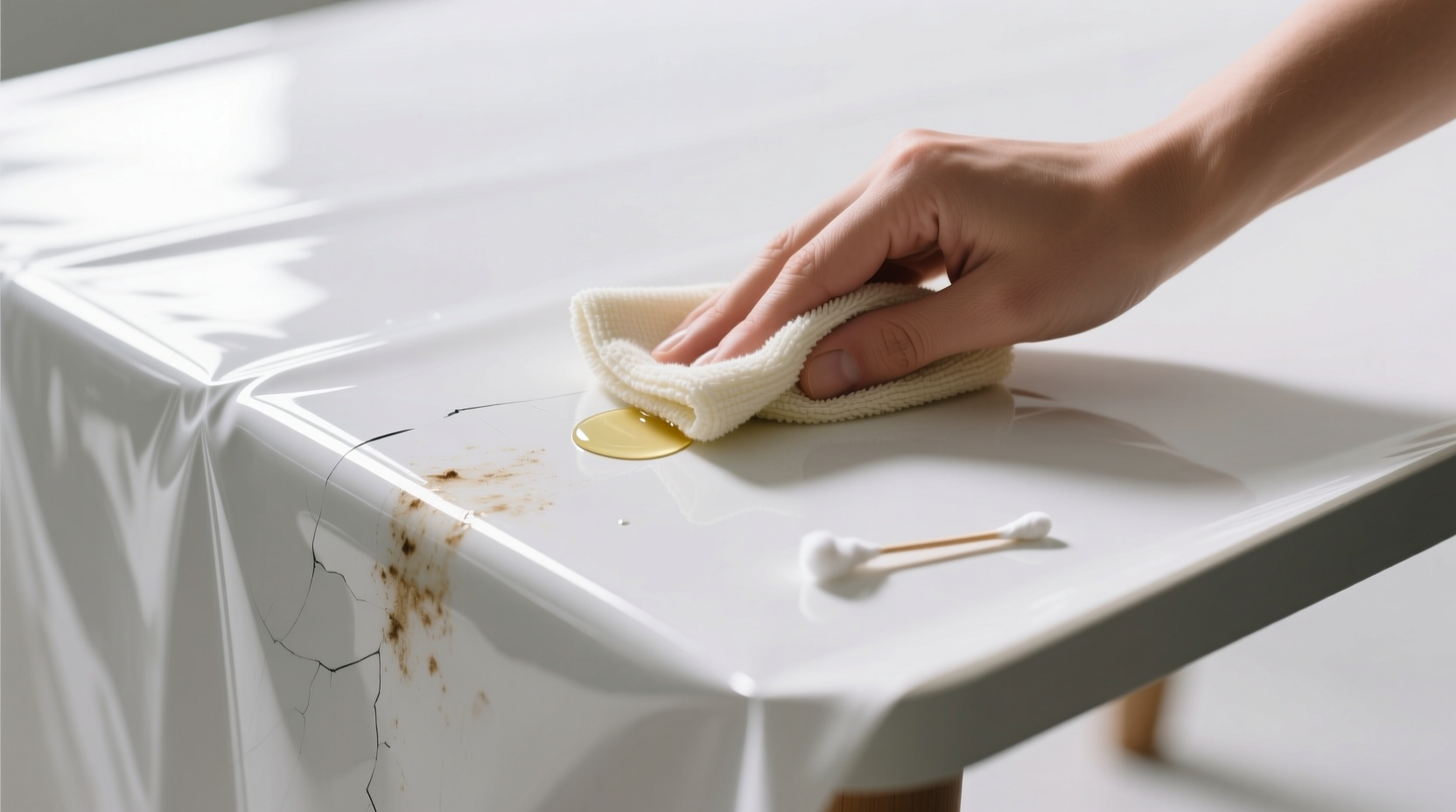 how to remove dried glue from craft tablecloths
