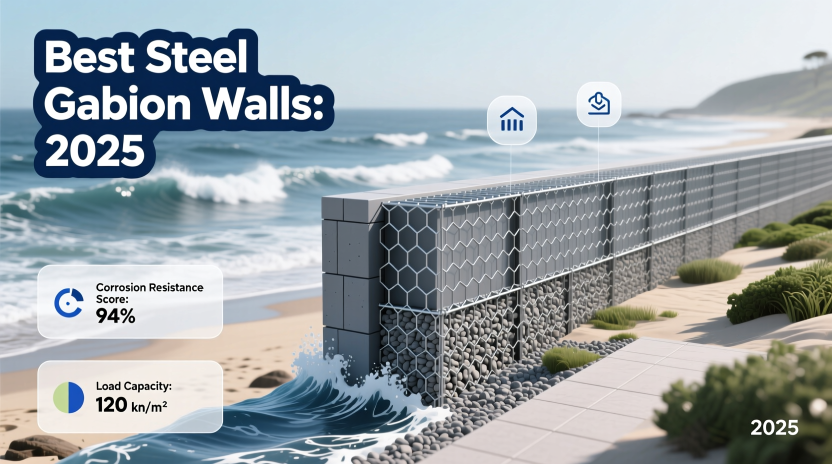 best steel gabion wall