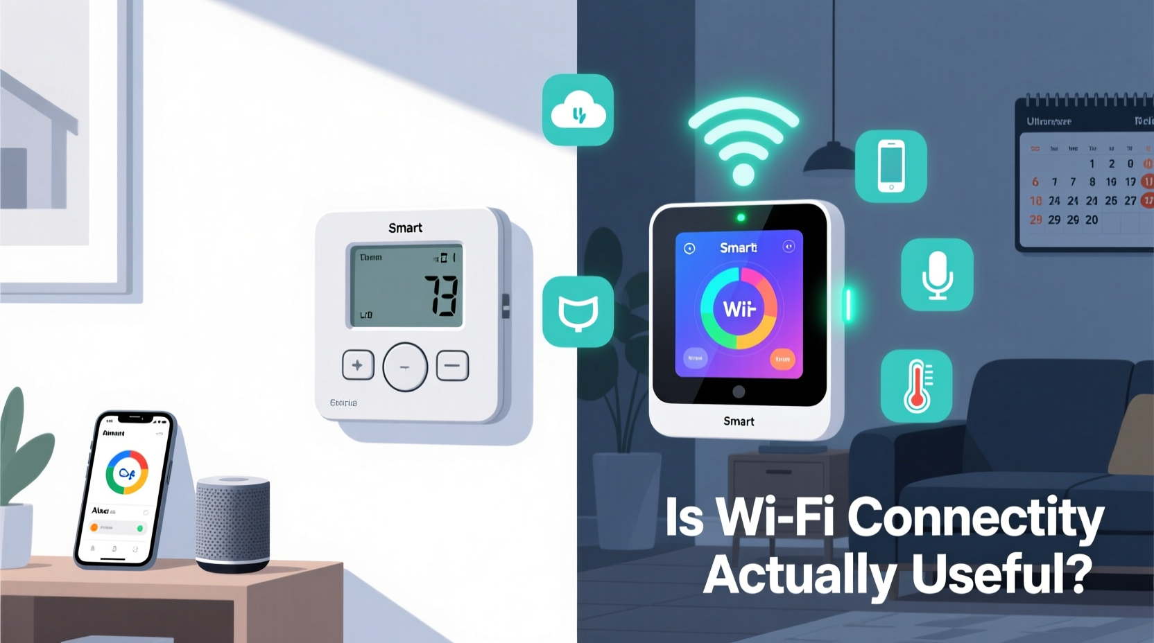 smart thermostat vs programmable is the wifi connectivity actually useful