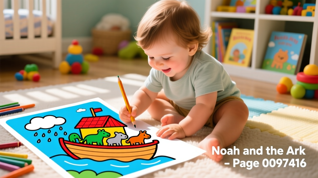 Noah and the Ark Coloring Pages: Developmentally Appropriate Activities for Toddlers Ages 2–4