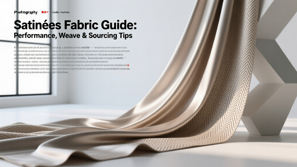 Satinées Fabric Guide: Performance, Weave & Sourcing Tips
