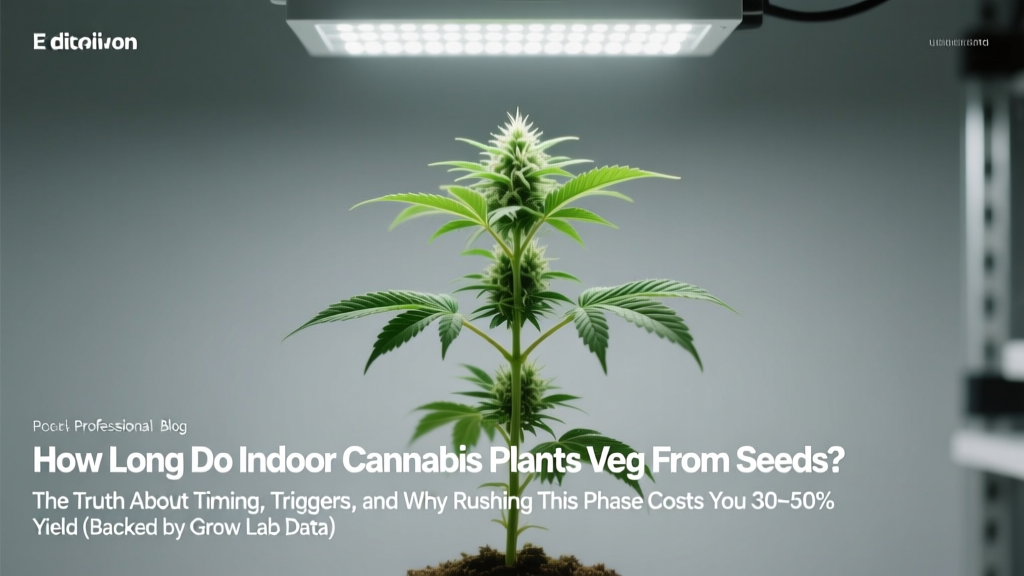 How Long Do Indoor Cannabis Plants Veg From Seeds?